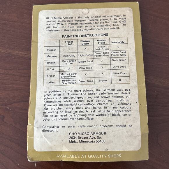 GHQ Micro Armour Metal WW2 Fighting Vehicles US7 GMC 2 1/2 Ton - Picture 2 of 5